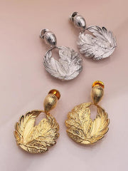 Pendientes personalizados de hoja vintage