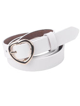 Feart-Shaped Buckle Belt