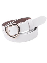 Feart-Shaped Buckle Belt