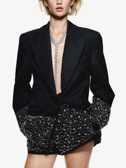 Strass-Jackenanzug