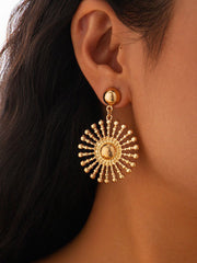 Pendientes personalizados de girasol, dulces y geniales