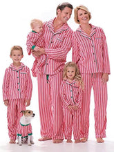 Weihnachts-Pyjama-Set mit Streifenmuster für Eltern und Kind