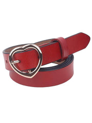 Feart-Shaped Buckle Belt