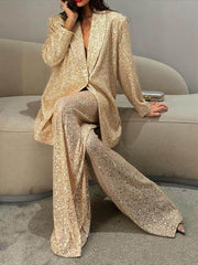Casual Sequined Blazer