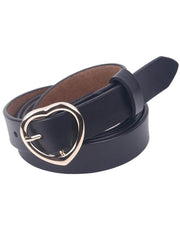 Feart-Shaped Buckle Belt
