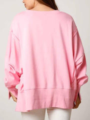 Sudadera navideña de manga larga con lentejuelas