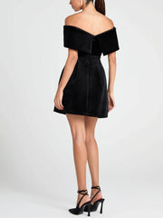 Elegant Off-The-Shoulder Mini Dress