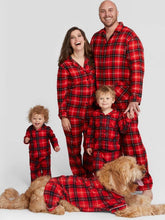 Weihnachts-Pyjama-Set für Eltern und Kinder mit Karomuster