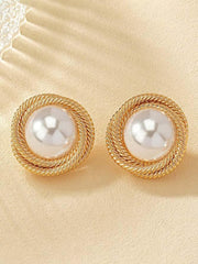 Pendientes de hilo con perlas