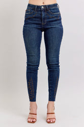 Judy Blue Embroidered High Rise Skinny Jeans