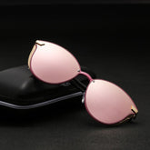BANNED 1976 Luxus Damen Sonnenbrille Mode Runde Damen Vintage Retro Markendesigner Übergroße Weibliche Sonnenbrille Oculos Gafas