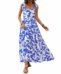 Riviera Days Tie-Strap Maxi Dress