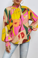 Santorini Bloom Boho Blouse