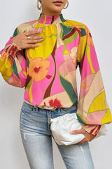 Santorini Bloom Boho Blouse