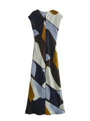 Satin Feel Printed Midi Dress