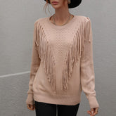 Boho Sweater With Tassels
