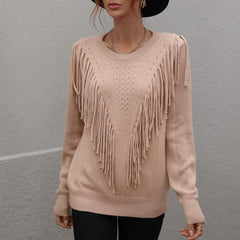 Boho Sweater With Tassels