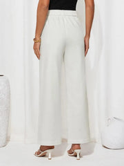 Tailored High-Waist Wide-Leg Pants