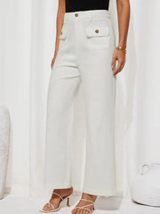 Tailored High-Waist Wide-Leg Pants