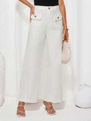 Tailored High-Waist Wide-Leg Pants