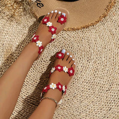 Toe Loop Flats Sandals