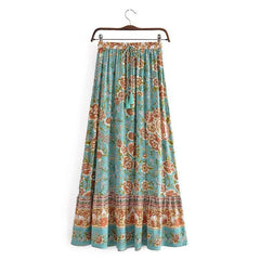 Abella Maxi Skirt in Green