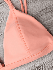 Palm Leaf Bikini Set in Pink