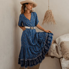 No Letting Go Floral Maxi Dress