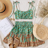 Boho Floral Two Piece Set