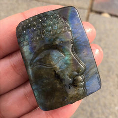 Labradorite Buddha Carved Healing Crystal