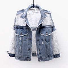 Calliope Lace Denim Jacket