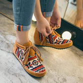 Colorful Vintage Ankle Boots