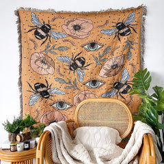 Cute Bees Throw