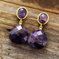 Amethyst Drop Earrings