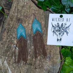 Ethnic Arrow Tassel Earrings