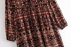 Ethnic Floral Maxi Dress