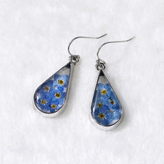 Floral Water Drop Earrings