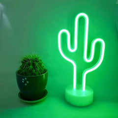 Neon Cactus LED Light