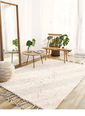 Handmade Morocco Carpets With Tassel