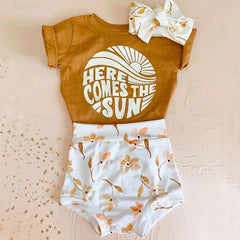 Here Comes The Sun Mustard Set and Headband