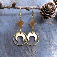 Neo-Gothic Moon Earrings