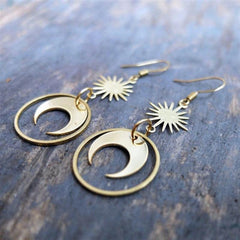 Neo-Gothic Moon Earrings