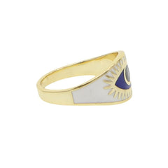 Evil Eye Gold Ring
