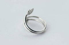 Sterling Silver Lotus Flower Ring