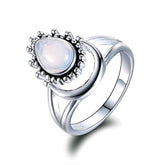 S925 Sterling Silver Moonstone Ring