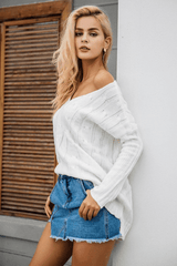 Jess Lace Up Sweater