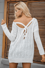 Jess Lace Up Sweater