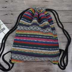 Trippy Hippie Drawstring Backpack
