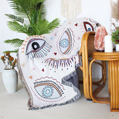 Mystic Evil Eye Throw Blanket