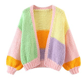 Carol Colorblock Knitted Cardigan